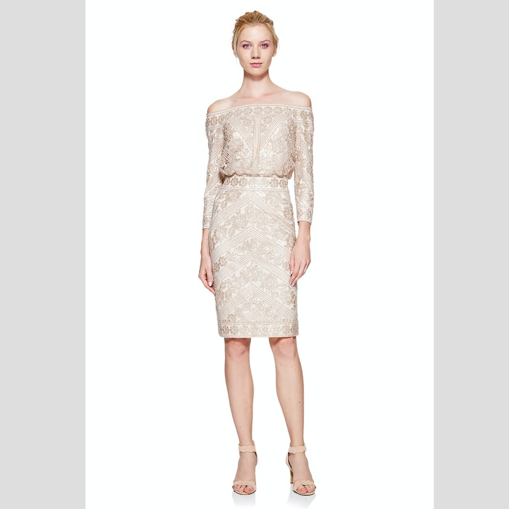 Tadashi Shoji Merida Off-The-Shoulder Dress